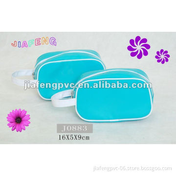 Blue Color PU Cosmetic Bag